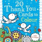20 Thank You Cards to Colour